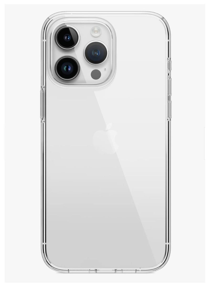 Crystal Clear Transparent Phone Case for Apple iPhone 15 Pro – Slim Ulta Thin Hard TPU Shockproof Cover, Anti-Yellowing Crystal Clear Protective Back Case with Camera Protection - Image 5