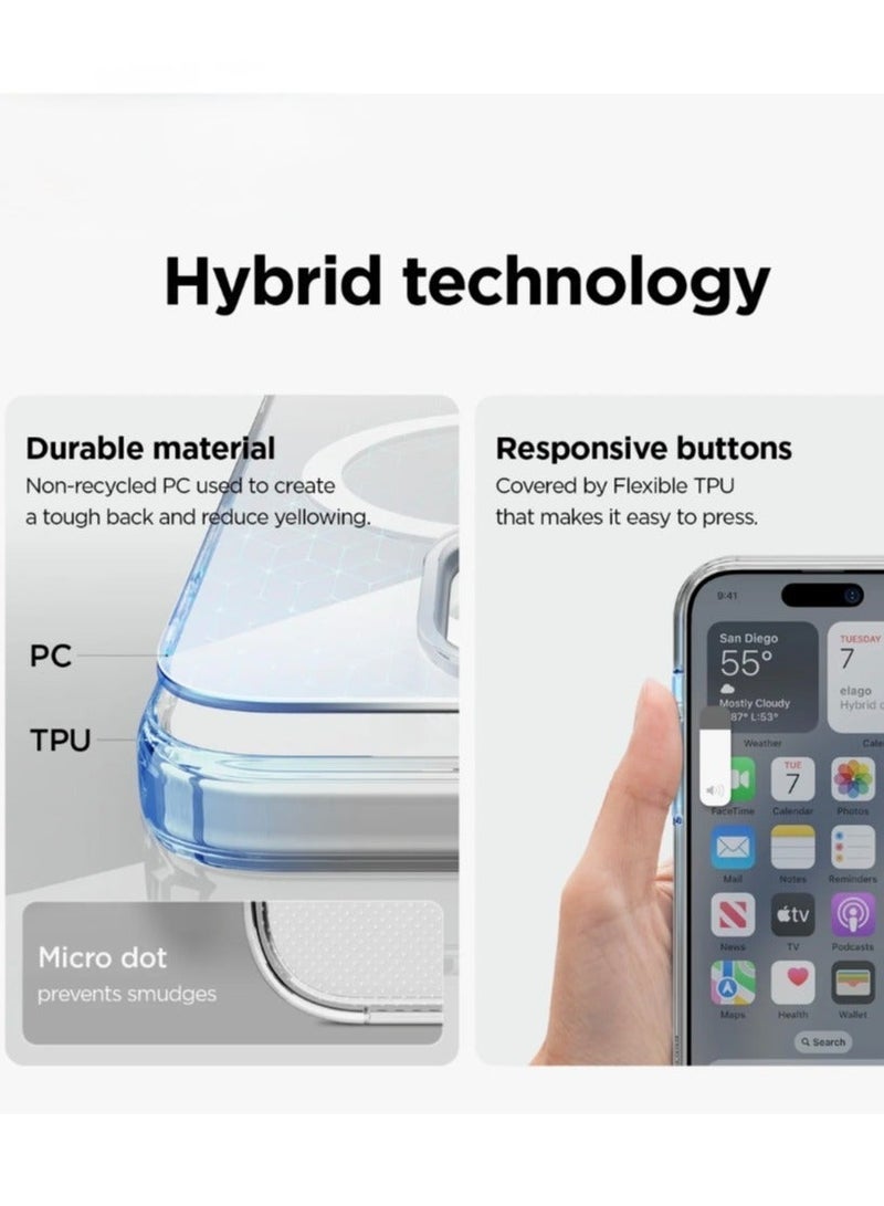 Crystal Clear Transparent Phone Case for Apple iPhone 15 Pro – Slim Ulta Thin Hard TPU Shockproof Cover, Anti-Yellowing Crystal Clear Protective Back Case with Camera Protection - Image 3