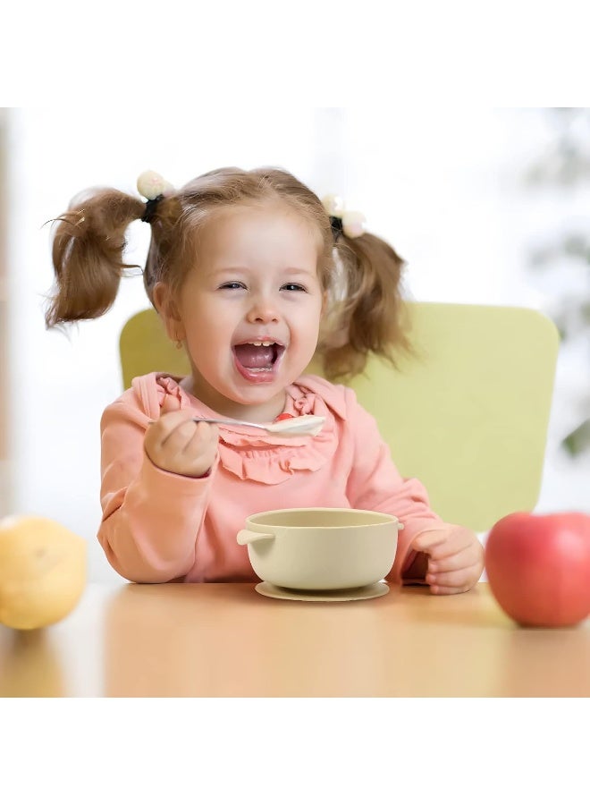 PandaEar 3 Pack Baby Bowls with Suction| Stay Put Silicone Food Bowl for Babies Kids Toddlers Infants| Food Grade Soft Safe BPA-Free Silicone (Pink) - Image 2
