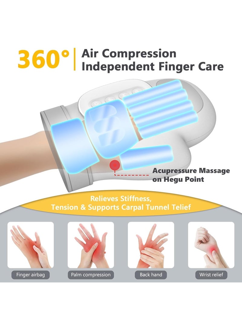 والالا جهاز تدليك محمول لليد والمعصم يعمل بمنفذ USB مع خاصية التدفئة والضغط، هدية مثالية للمكتب والمنزل والسفر، جهاز مريح، تصميم متين، رعاية المسنين - Image 3