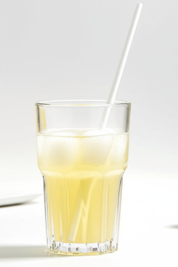 BarPros Paper Straws Plain White 8mm x 197mm - 250 Pack - Image 3