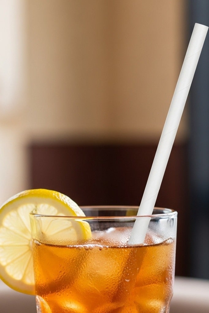 BarPros Paper Straws Plain White 8mm x 197mm - 250 Pack - Image 2