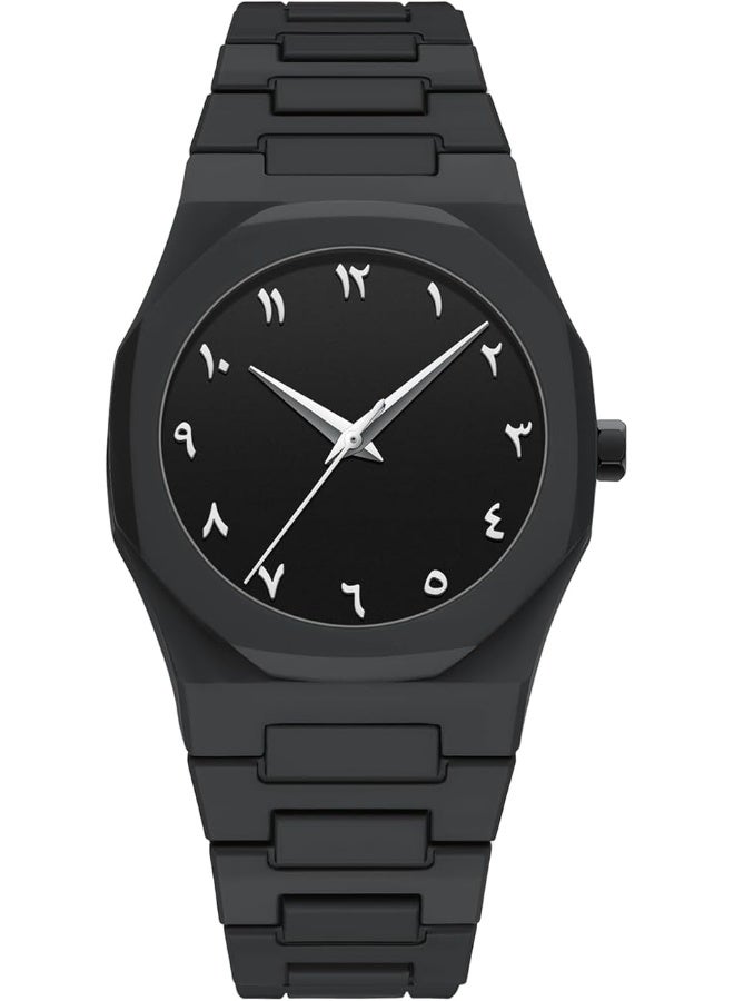 NIBOSI Men's Business Watches Analog Minimalism Dial Octagon Watches for Men Business Waterproof Dress Wrist Watch Black Plastic Strap - Image 1