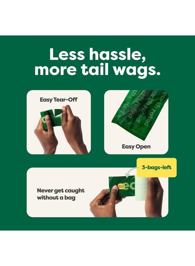 إيرث ريتد أكياس فضلات للكلاب مقاومة للتسرب، مع لفائف إعادة تعبئة سميكة للغاية، برائحة اللافندر، 270 كيسًا - Image 2