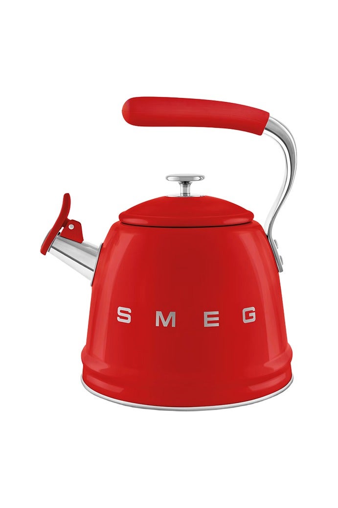 smeg 50's vintage Whistling Kettle, WKF01RD 2.3L-Red - Image 1