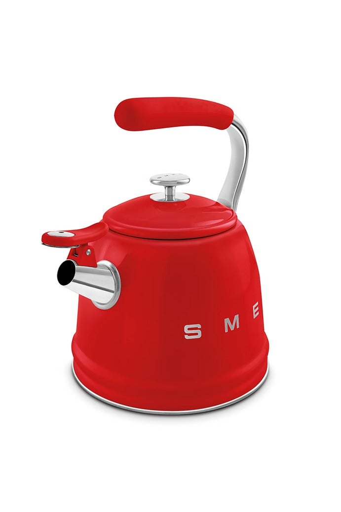 smeg 50's vintage Whistling Kettle, WKF01RD 2.3L-Red - Image 3