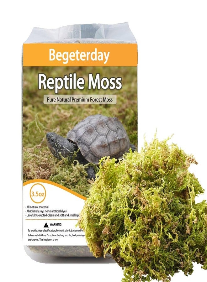 Begeterday 3.5oz Pure Natural Reptile Moss for Humidity, Great for Snakes, Turtle and Other Reptiles, Good for Terrariums for Reptiles & Amphibians - Image 1