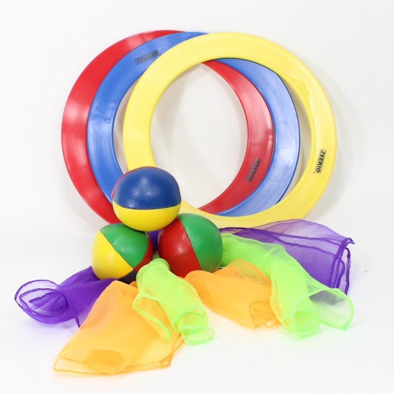 Zeekio YoYoSam Juggling Kit Learn to Juggle for Beginners Juggling Starter Set Durable Vibrant Colors Beginner Juggling Kit 3 Balls 3 Scarves 3 Rings - Image 3