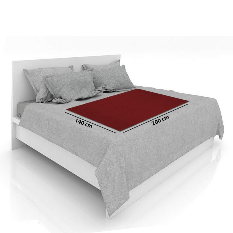 POLKA TOTS Waterproof & Reusable Baby Bed Protector Absorbent Mat Dry Sheet for New Born Infants (Maroon, 140 X 200 CM, Extra Large) - Image 5