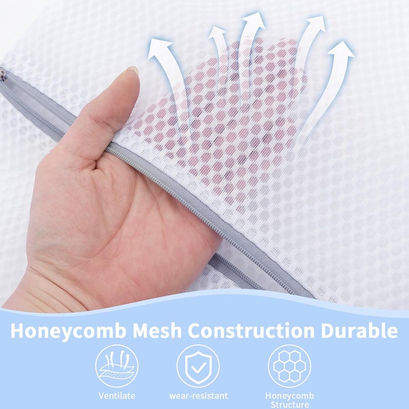 48PCS Laundry Bags Mesh Wash Bags for Strong Zipper, 12X16IN - Image 3