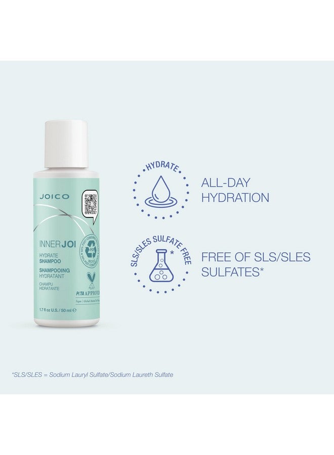 JOICO Innerjoi Hydrate Shampoofor Dry Hair & Scalpsulfate & Paraben Freenaturallyderived Vegan Formula 1.7 Fl.Oz - Image 3