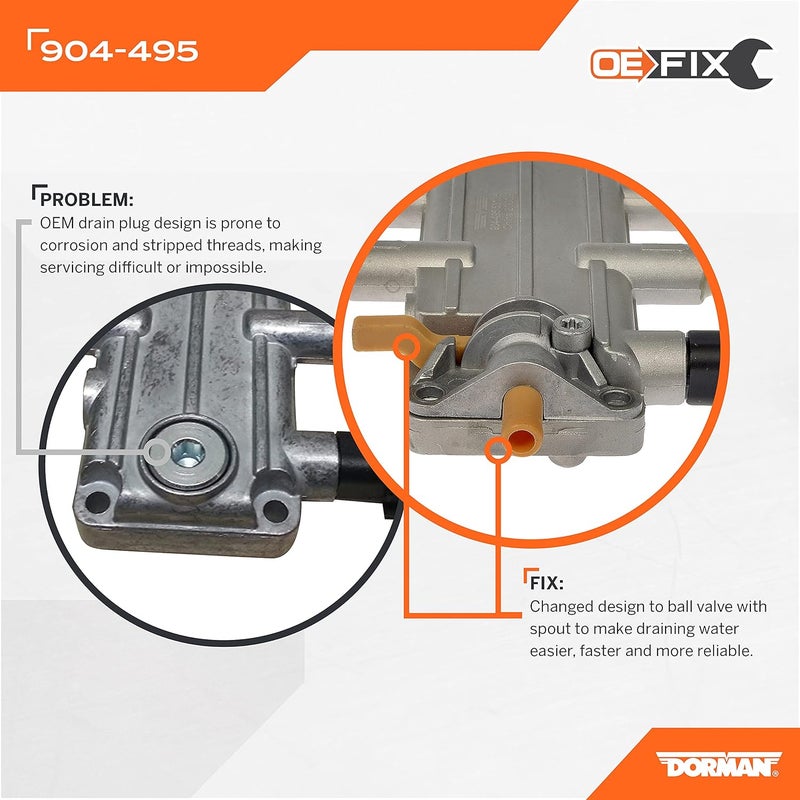 Dorman 904-495 Water In Fuel Drain Valve for Select Ford Models (OE FIX) - Image 2