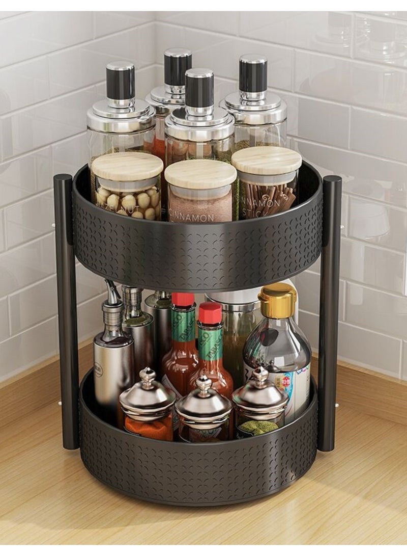 ALMUFARREJ Luxury Rotating Kitchen Storage Rack – Sophisticated Organization with Effortless Access - Image 2