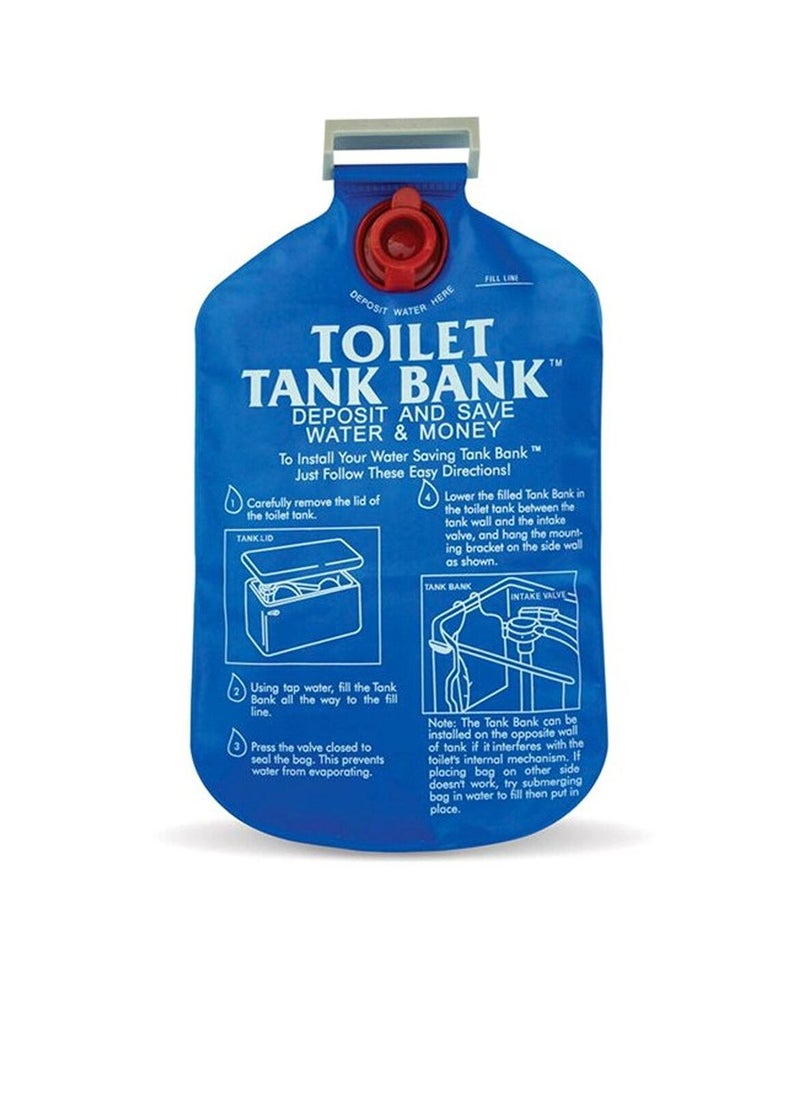 Generic - Toilet Tank Bank Water Displacement Bag Blue - Image 1