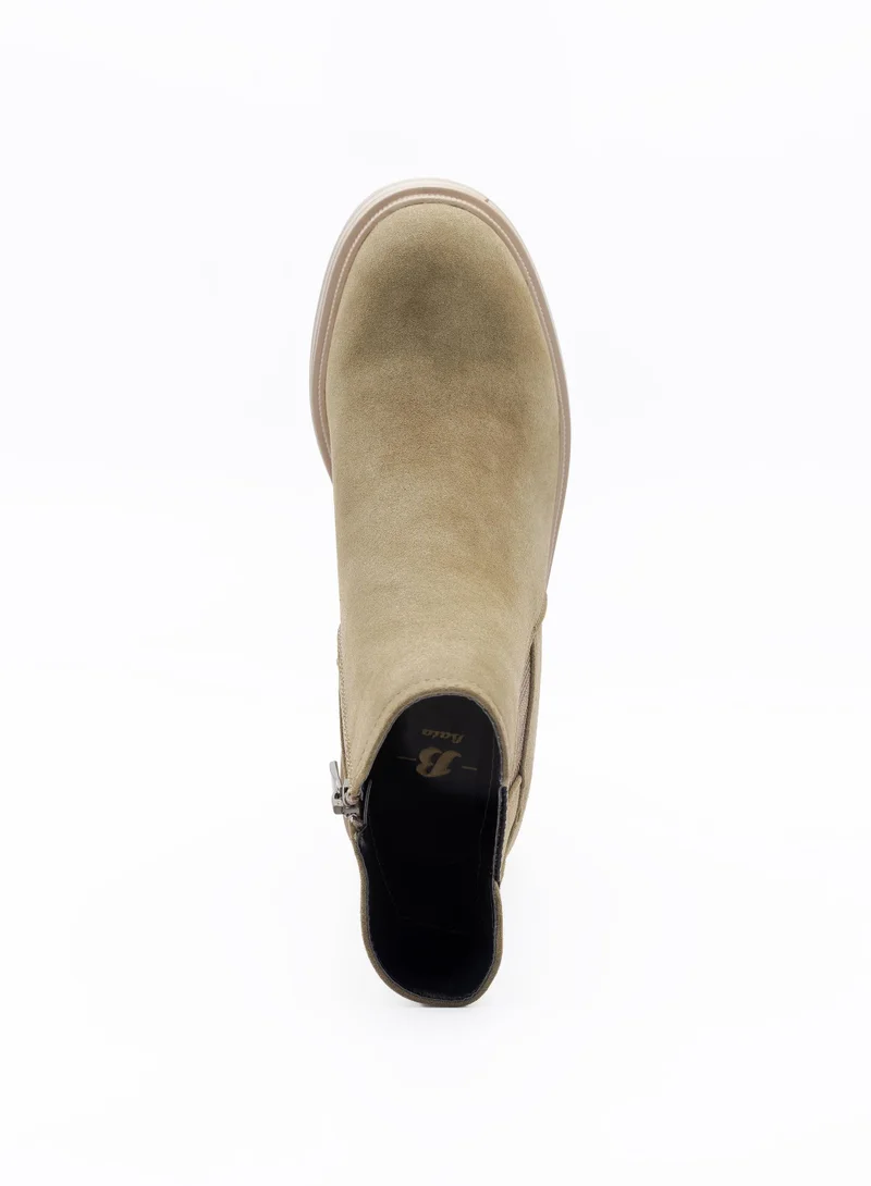 Bata Green Chunky Heel Chelsea Boots for Women | Best Price UAE