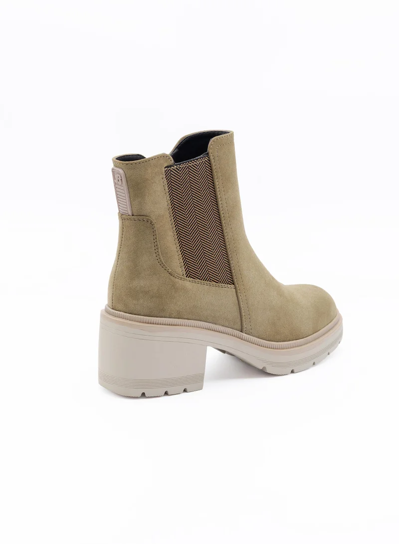 Bata Green Chunky Heel Chelsea Boots for Women | Best Price UAE