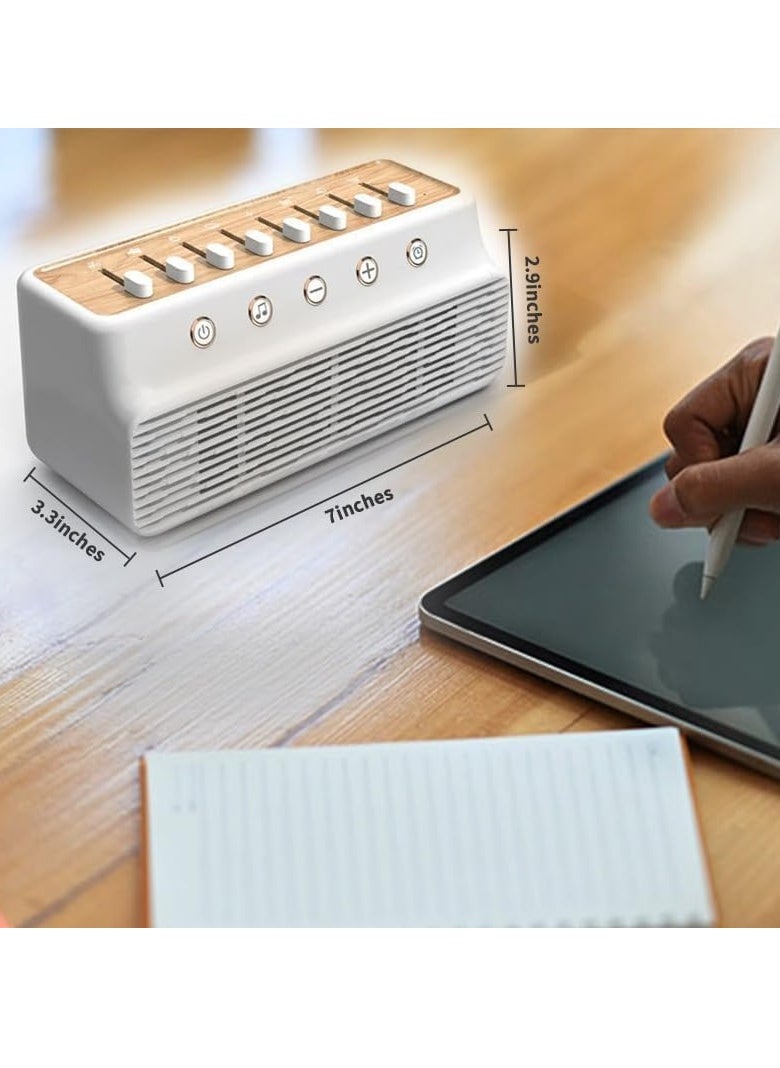 SYOSI - Sleep Sound Machine with Bluetooth Speaker, White Noise Sound Machine, with Rechargeable Battery Headphone Jack, DIY 255+ Mixer for Adults - Image 1