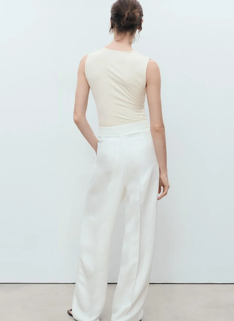 مانجو Fitted Top With Wide Straps