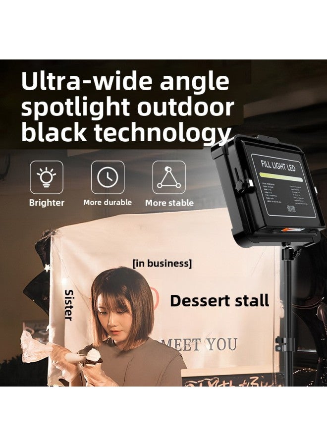 Night Market Stall Special LED Light Super Bright Outdoor Stall Barbecue Charging Lighting Strong Light Bracket Outdoor Camping Light-Specifications:Long Battery Life 6 Batteries Ultra Wide Angle Magnetic Hook *2.1 Bracket  - Image 5