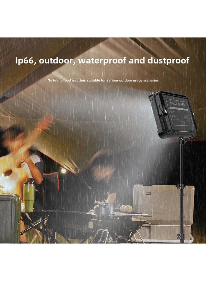 Night Market Stall Special LED Light Super Bright Outdoor Stall Barbecue Charging Lighting Strong Light Bracket Outdoor Camping Light-Specifications:Long Battery Life 6 Batteries Ultra Wide Angle Magnetic Hook *2.1 Bracket  - Image 4