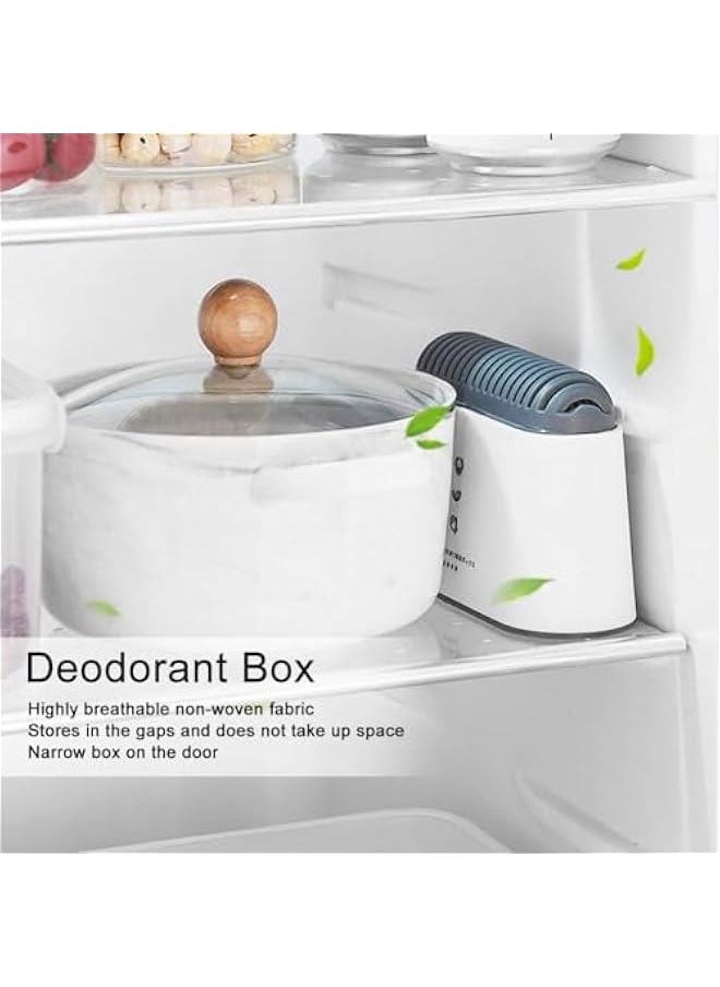 2pcs Refrigerator Deodorizer,Air Purifying Bag,Bamboo Activated Charcoal Fridge Deodorizer,Odour Eliminator,Fridge and Freezer Odor Eliminator,for Closet Shoes Kitchens Basements