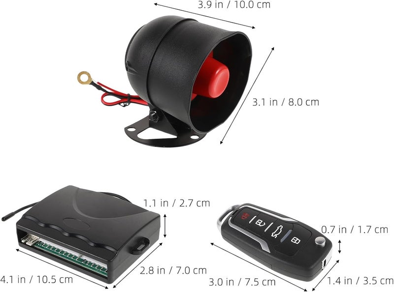 Healifty Car Keyless Entry System with Remote Start Kit, Central Door Lock Anti-Theft Alarm for Minivans and Sedans, Automotive Remote Engine Start Security System - Image 2