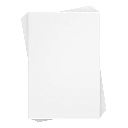 Reskid White Cardstock Thick Paper - Blank Heavy Weight 110 lb Cover Card Stock - 100 Pack (2.5x3.5, Inches) - Image 5