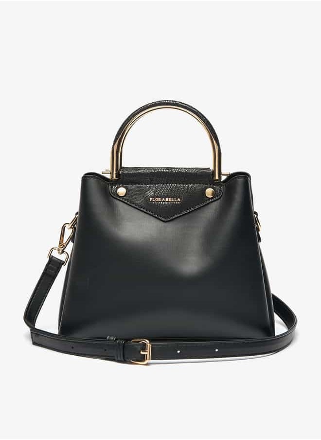 Flora Bella By Shoexpress Women Solid Tote Bag with Detachable Strap  - Image 1