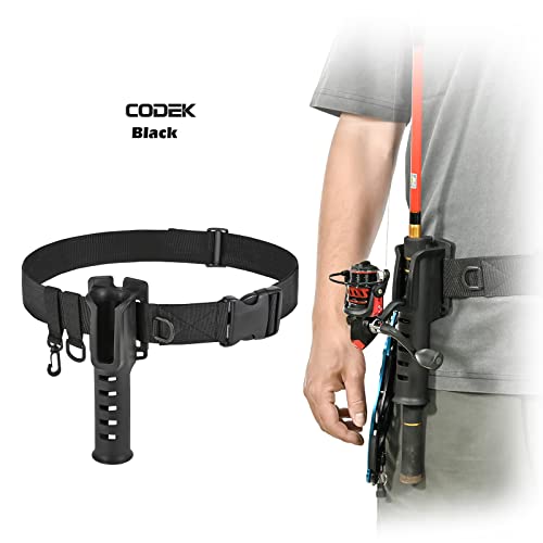 CODEK Adjustable Fishing Rod Holder, Black/Khaki/Green, Plastic, 19cm/7.48in Wide - Image 4