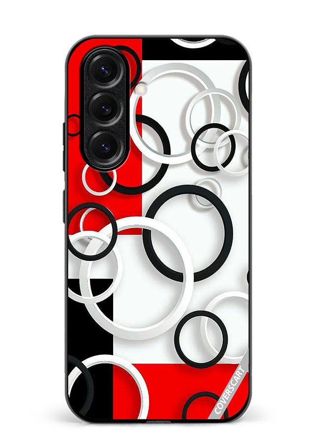 VR CREATIVE Protective Case Cover For Samsung Galaxy S25 Plus Colorful Circle Design Multicolour