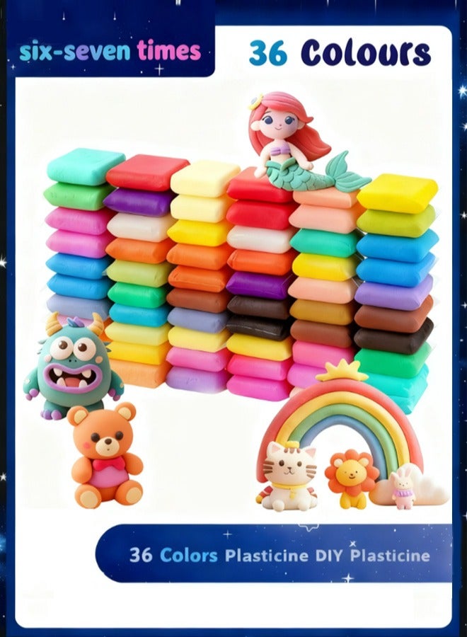 Modelling Clay, 36 Colors Super Light, Air Dry DIY Educational, Interactive Toy, For Children And Aldult Creative Use - Image 1