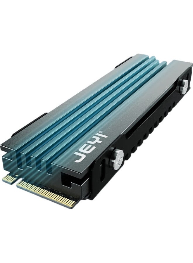 JEYI جيدي مبرد قرص صلب M.2، وسادة تبريد Nvme Ssd، سترة تبريد مزدوجة الجوانب من الألمنيوم الكامل، 7 مم - Image 1