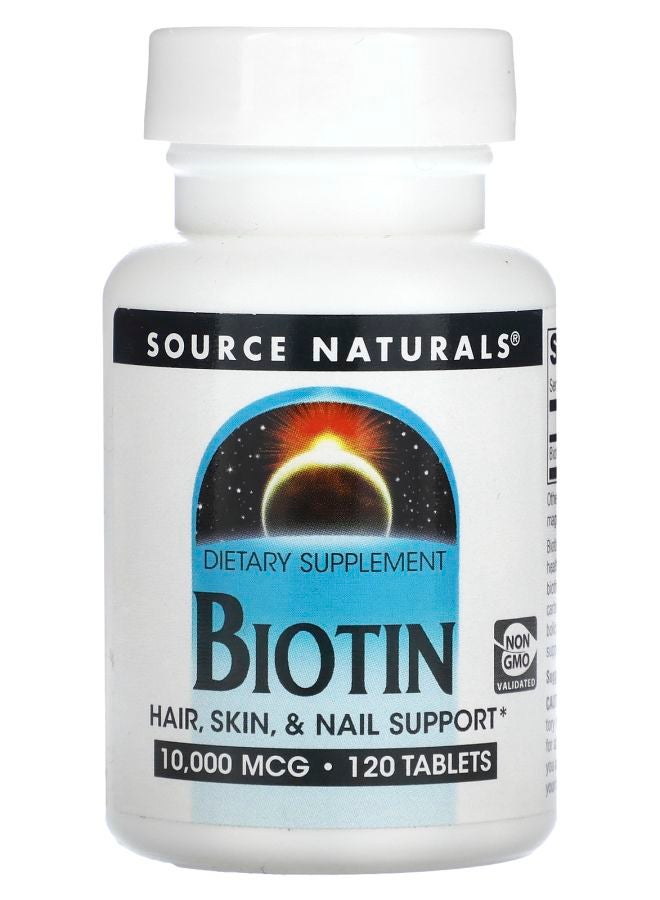 Biotin 10000 mcg 120 Tablets