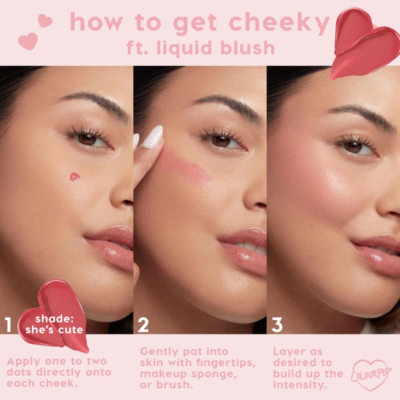 ColourPop بلوش سائل خفيف من كولور بوب - مرطب، بلوش سائل للخدين - مكياج صيفي متألق مع حمض الهيالورونيك لبشرة صحية - مصمم مع تطبيق على شكل قدم الغزال - كولفر سيتي (0.30 أونصة)  - Image 5