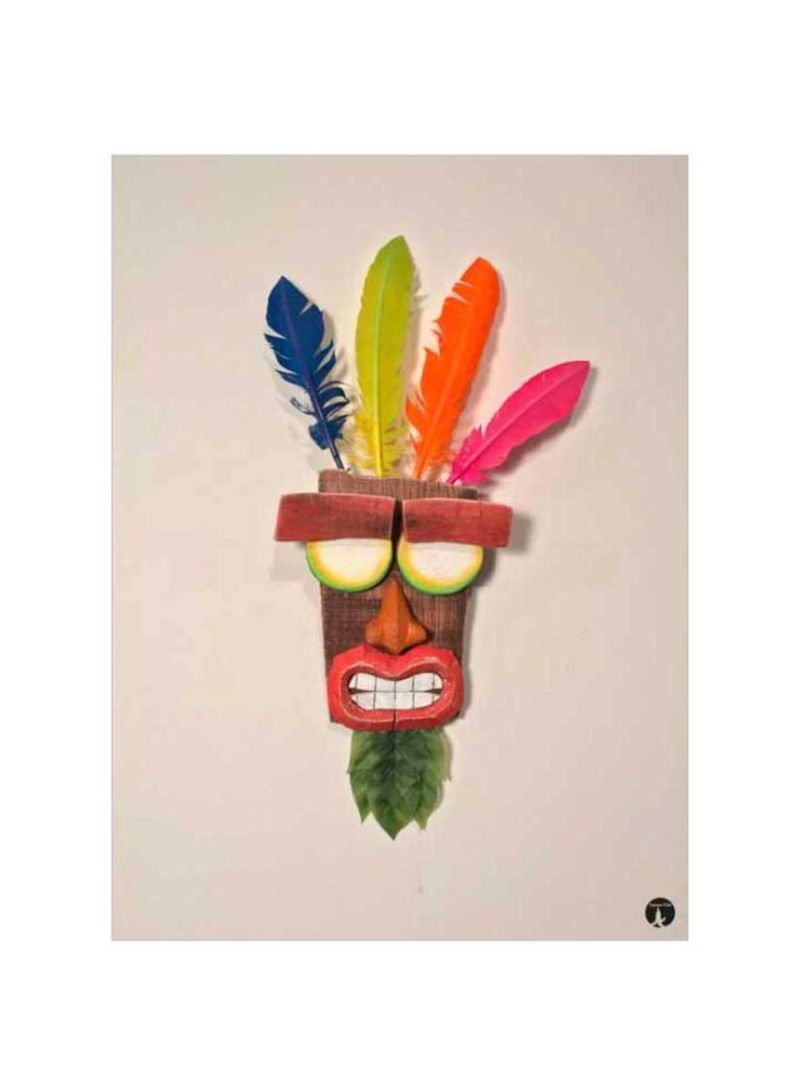 RKN Crash Printed Mousepad Pink/Orange/Green