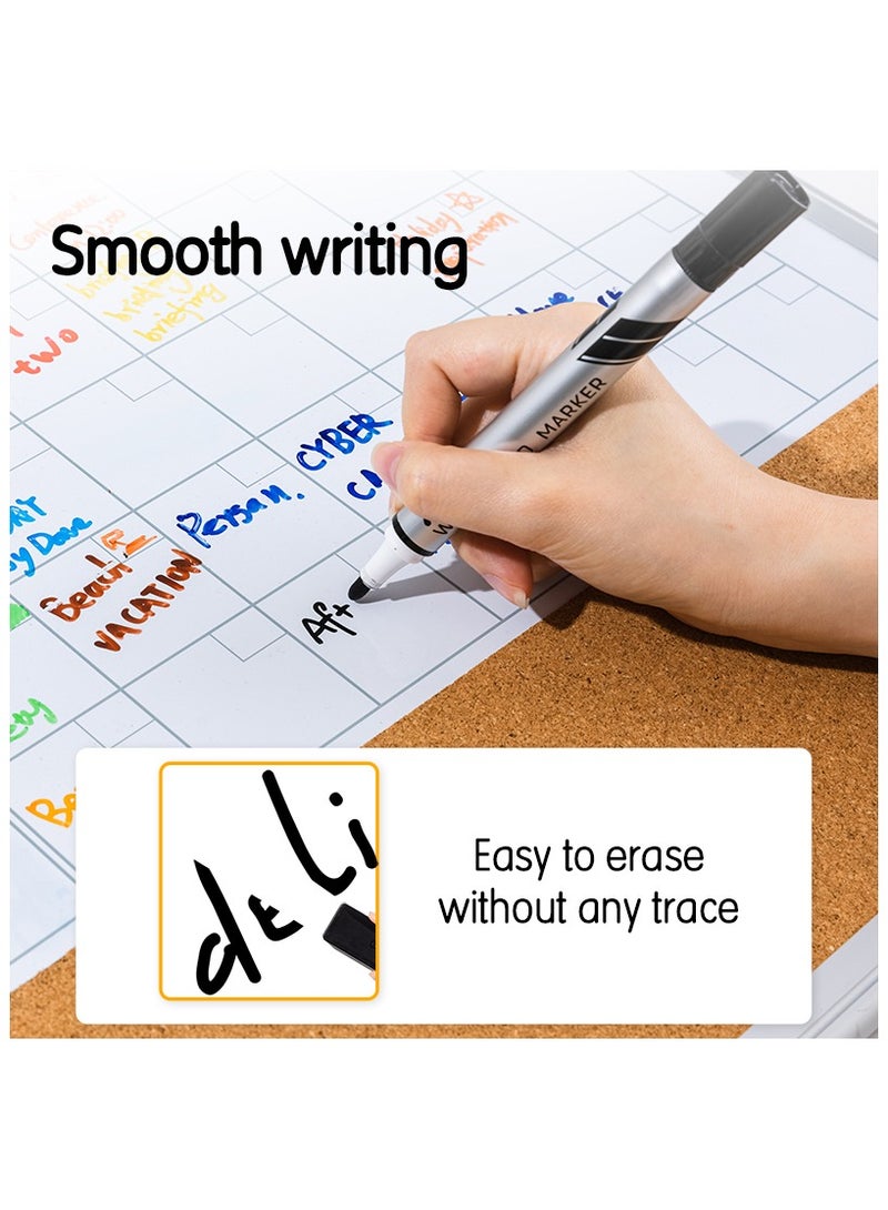 ديلي EU00120 قلم تحديد للسبورة البيضاء أسود - 12 قطعة/صندوق - مثالي للسبورة البيضاء والأسطح الملساء - Image 3