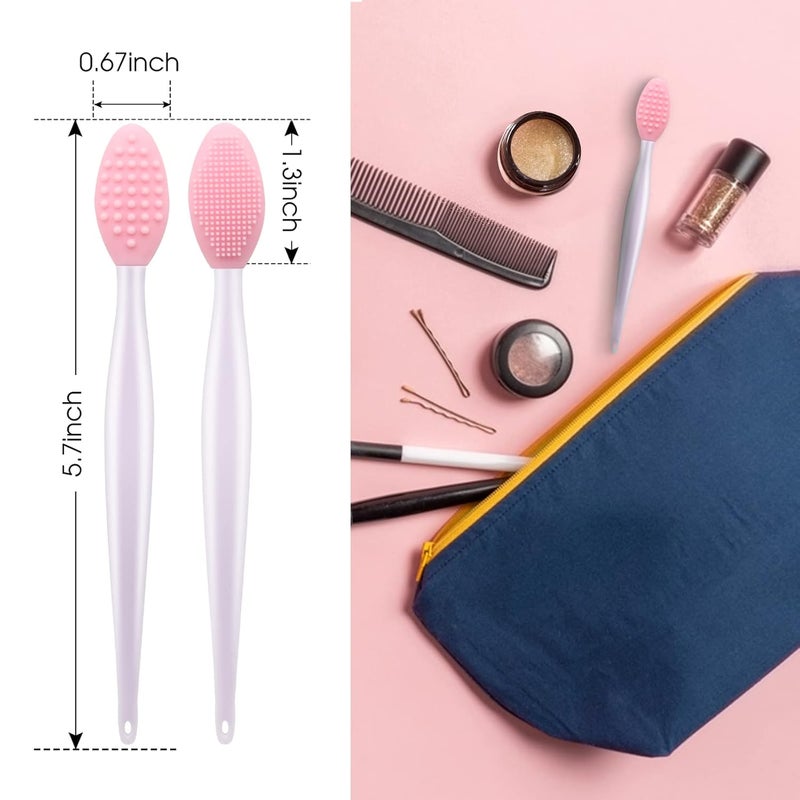 YOUKOOL Lip Scrub Brush,Lip Scrubber Exfoliator,Double-Sided Silicone Lip Exfoliating Tool,Gentle Lip Exfoliator Scrubber Brush for Smooth,Soft,Bright,and Healthy Lips(2 PCS) - Image 5