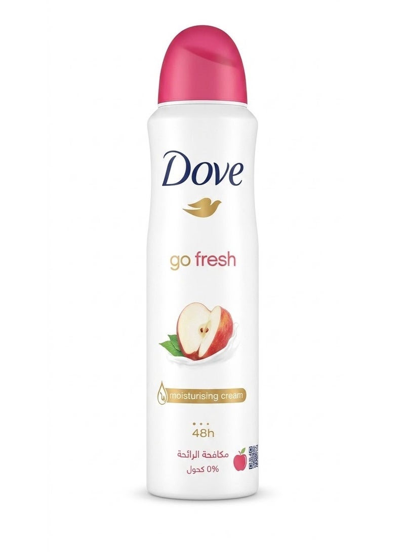 Dove Deodorant Spray Women's Go Fresh Scent  Apple & Tea  ​​250 Ml (Packaging may vary) - Image 5