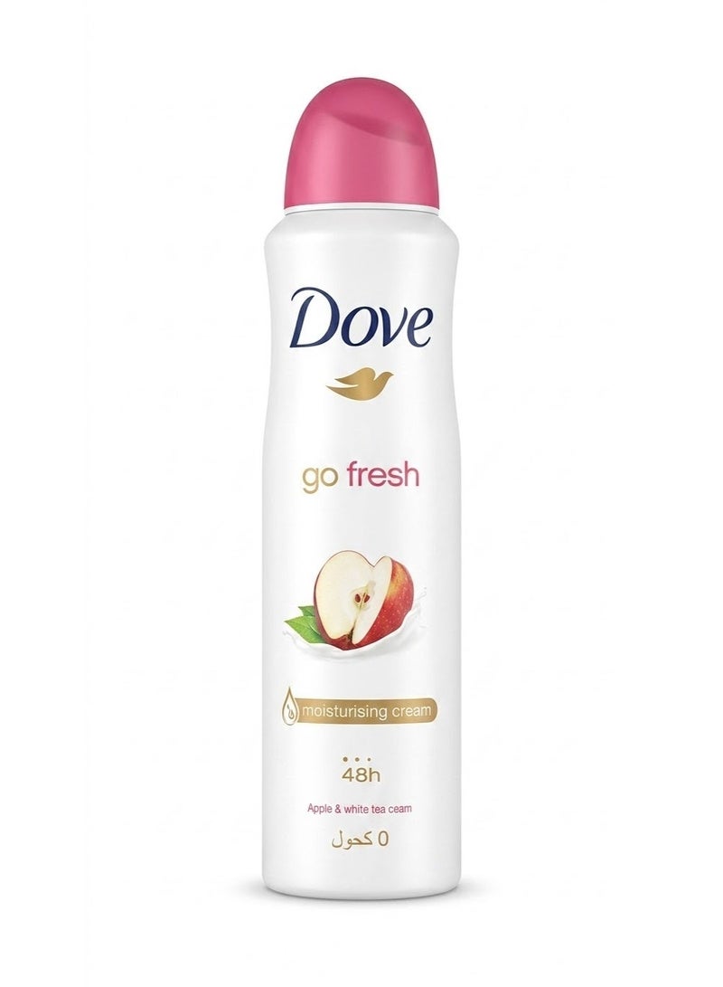 Dove Deodorant Spray Women's Go Fresh Scent  Apple & Tea  ​​250 Ml (Packaging may vary) - Image 3