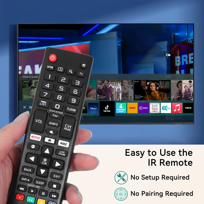 OROSAUR (Pack of 3) Replacement for LG TV Remote Control, Compatible with All LG Smart TVs Remote, for AKB75095307 AKB75375604 AKB74915305 AK75675304 AKB76040302 AKB76037601 AKB75675313 - Image 4