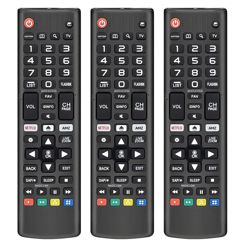 OROSAUR (Pack of 3) Replacement for LG TV Remote Control, Compatible with All LG Smart TVs Remote, for AKB75095307 AKB75375604 AKB74915305 AK75675304 AKB76040302 AKB76037601 AKB75675313 - Image 1