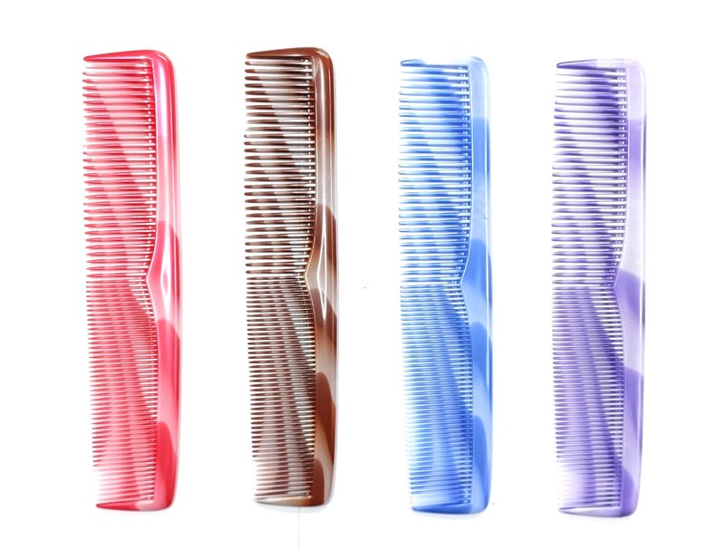 Maple Premium Dressing Detangling Printed Hair Comb Combo Set for Men,Women (Multicolour), Pack of 4 - Image 1