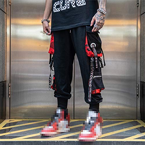 Hello MrLin Men's Jogger Pants Punk Cargo Baggy Techwear Hip Hop Harem Pants Streetwear Tactical Track Pant - Image 4