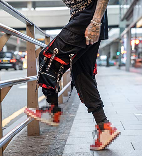 Hello MrLin Men's Jogger Pants Punk Cargo Baggy Techwear Hip Hop Harem Pants Streetwear Tactical Track Pant - Image 2