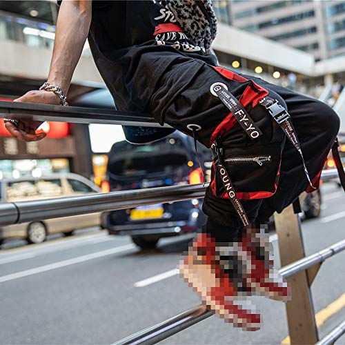 Hello MrLin Men's Jogger Pants Punk Cargo Baggy Techwear Hip Hop Harem Pants Streetwear Tactical Track Pant - Image 3