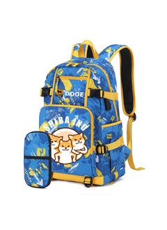 Cartoon Middle School Student Backpack Primary School Student Large Capacity School Bag Pencil Case Set 41*14*28cm