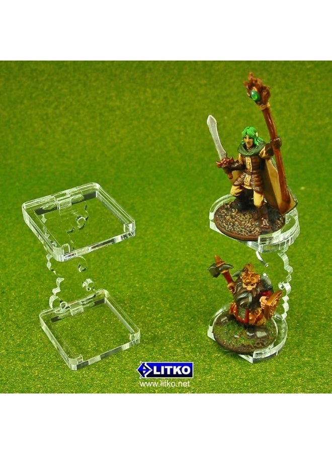 LITKO Flying Figure Stands | Levitating Character | Adventure Games | Compatioble with DND | 2 Pack | 25mm | (Round) - Image 2