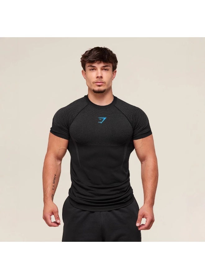 Gymshark Bestselling Men's Sports Quick-Drying Breathable Slim Fit Short Sleeve - Image 1