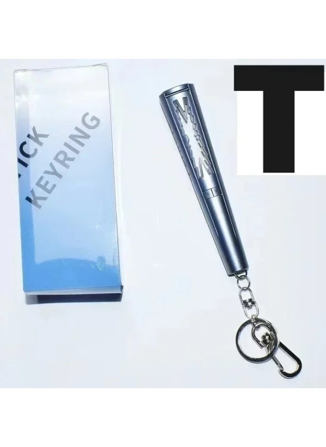 Generic - Cute KPOP Light Keychain Silicone Keychain Light Stick Pendant Keyring Bag Accessories Birthday Gift-Color:T-Ships From:CHINA - Image 1
