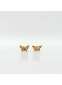 Butterfly Gold Earrings | Stainless Steel | Gold Plated - pzsku/Z32E46ADE95FD6C768955Z/45/_/1732172390/09cfe768-1293-4083-aafe-bb8168a9141d